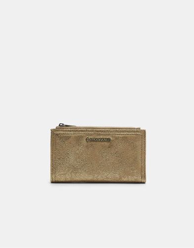 Portefeuille brillant avec fermeture clair - Stradivarius - Modalova