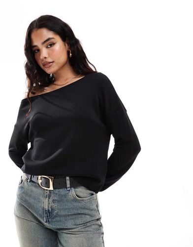 Sweat doux au toucher à épaules dénudées - Stradivarius - Modalova