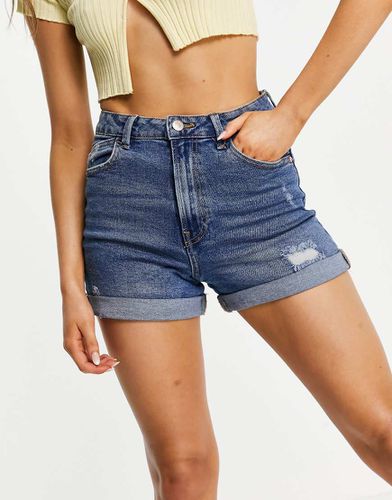 Short mom slim en jean - Délavage moyen - Stradivarius - Modalova