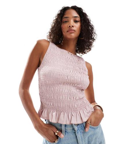 Top fronc  volants - clair - Stradivarius - Modalova