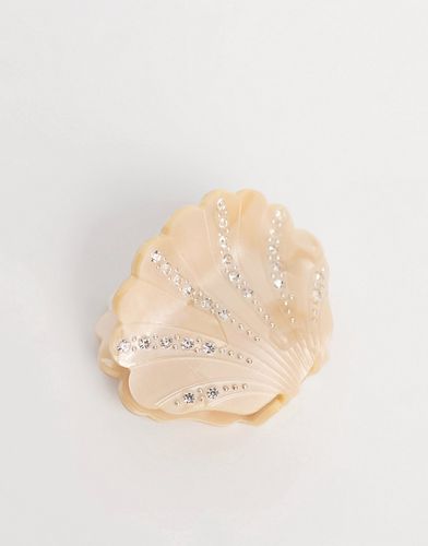 Calico - Petite pince à cheveux coquillage festonné - Crème - Sui Ava - Modalova