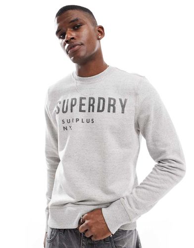 Surplus - Sweat ras de cou à imprimé graphique - délavé - Superdry - Modalova