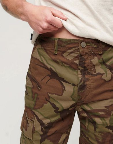 Pantalon cargo baggy en coton à imprimé camouflage détouré - Superdry - Modalova