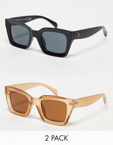 Lot de deux paires de lunettes de soleil yeux de chat - Svnx - Modalova