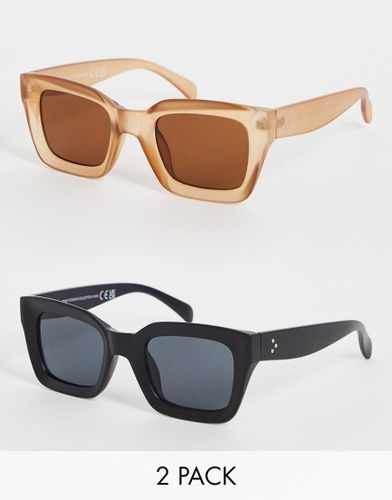 Lot de deux paires de lunettes de soleil yeux de chat - Svnx - Modalova