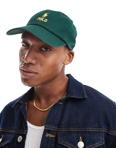 Casquette de baseball en sergé avec logo doré - foncé - Polo Ralph Lauren - Modalova