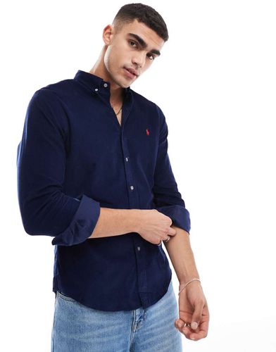 Chemise coupe slim en velours côtelé avec logo emblématique - Polo Ralph Lauren - Modalova