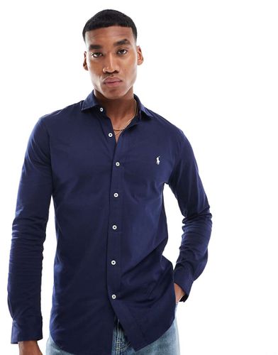 Chemise en jersey à logo emblématique et col en pointe - Polo Ralph Lauren - Modalova