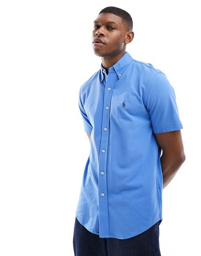 Chemise manches courtes en piqué à logo emblématique - moyen - Polo Ralph Lauren - Modalova