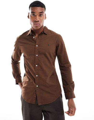 Chemise Oxford ajustée teinte en pièce à logo emblématique - parfait - Polo Ralph Lauren - Modalova