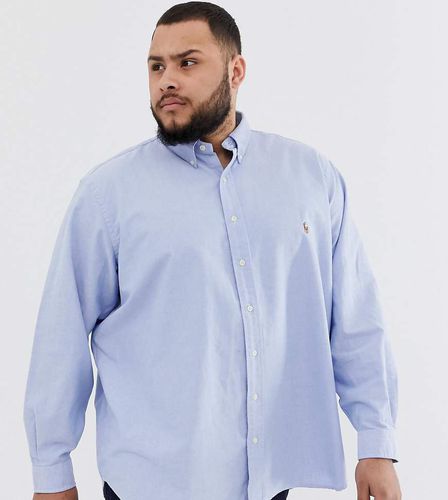 Big & Tall - Chemise Oxford boutonnée avec logo joueur de polo - Polo Ralph Lauren - Modalova