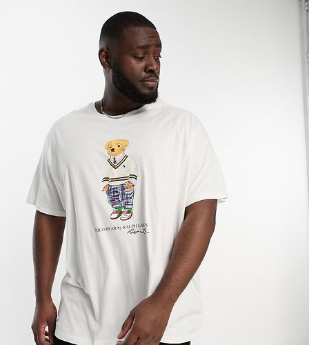 Big & Tall - T-shirt coupe ajustée avec imprimé ours - Polo Ralph Lauren - Modalova