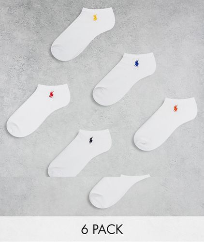 Lot de 6 paires de socquettes avec logo multicolore - Polo Ralph Lauren - Modalova