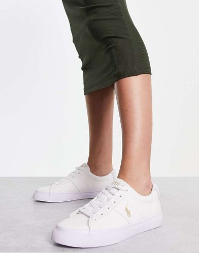Sayer - Baskets à logo joueur de polo - et crème - Polo Ralph Lauren - Modalova