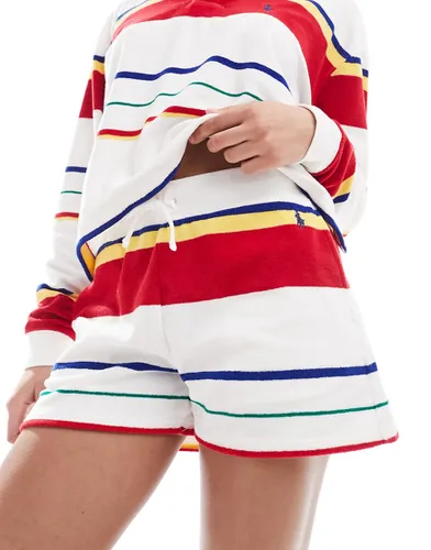 Short en jersey à logo avec rayures - Polo Ralph Lauren - Modalova