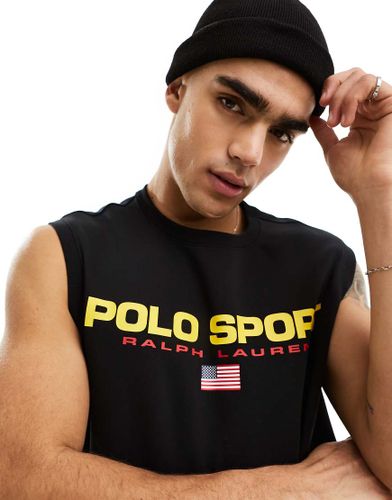 Sport Capsule - Débardeur molletonné avec logo sur l'avant - Polo Ralph Lauren - Modalova