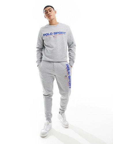 Sport Capsule - Pantalon de jogging avec logo sur la jambe - chiné - Polo Ralph Lauren - Modalova