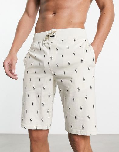 Pantalon de jogging loungewear avec logo poney sur l'ensemble - Crème - Polo Ralph Lauren - Modalova