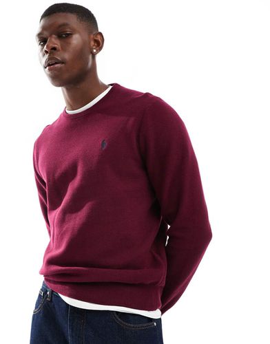 Pull en coton à logo emblématique - Bordeaux - Polo Ralph Lauren - Modalova