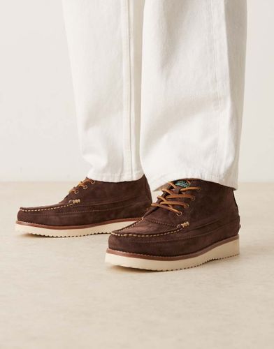 Ranger - Bottines style workwear en daim - Marron fonc - Polo Ralph Lauren - Modalova