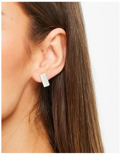 Boucles d'oreilles avec barres courtes en cuivre plaqué argent - People Tree - Modalova