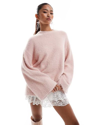 Pull en maille duveteuse - clair - Pretty Lavish - Modalova