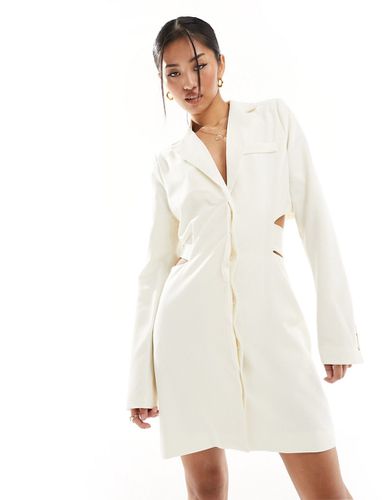 Robe blazer courte à découpe - Crème - Pretty Lavish - Modalova