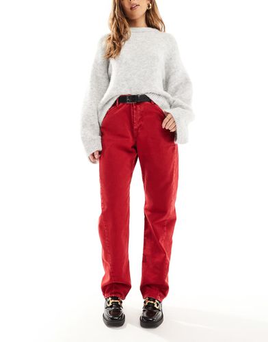 Pull & Bear - Jean baggy - Rouge - Pull & bear - Modalova