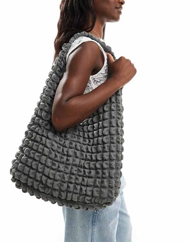 Sac porté épaule effet bulles - anthracite - Pull & bear - Modalova