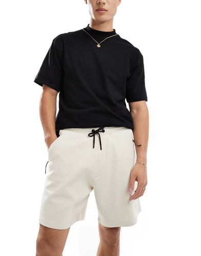 Short en jersey de première qualité - Écru - Pull & bear - Modalova