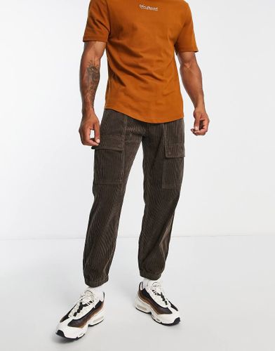 Pantalon cargo en velours côtelé - Pull & bear - Modalova