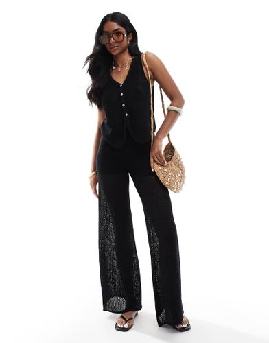 Pantalon d'ensemble en crochet - Pull & bear - Modalova