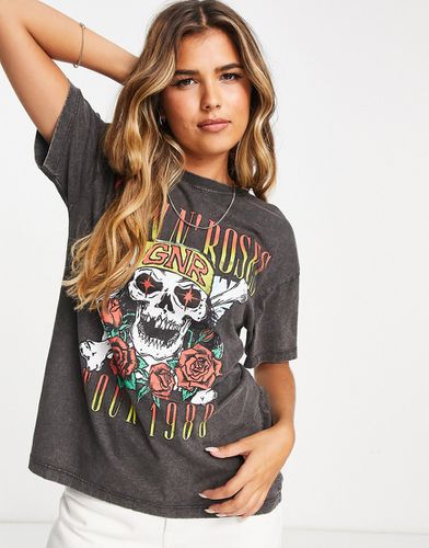 T-shirt oversize à imprimé Guns n' Roses - Pull & bear - Modalova