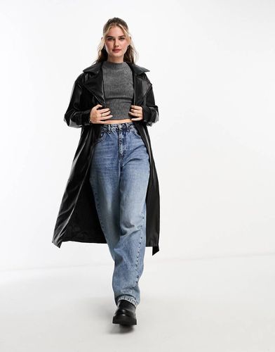 Trench-coat ceinturé en similicuir - Pull & bear - Modalova