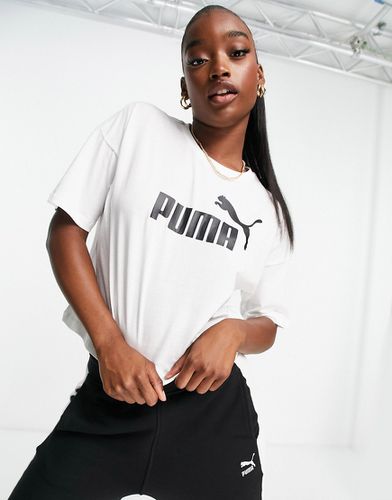 Essentials - T-shirt crop top à logo - Puma - Modalova