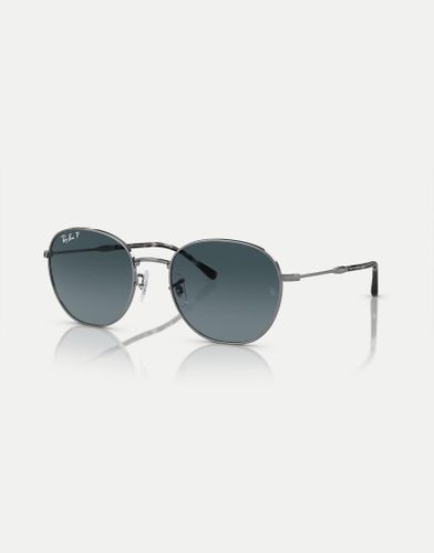 Ray-Ban - Phantos - Lunettes de soleil à verres bleus polarisés - acier - Rayban - Modalova