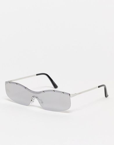 Inspired - Lunettes de soleil unisexes style années 2000 à verres effet miroir - Reclaimed Vintage - Modalova