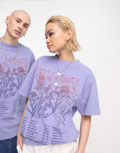 T-shirt unisexe à motif tableau et fleurs - Reclaimed Vintage - Modalova