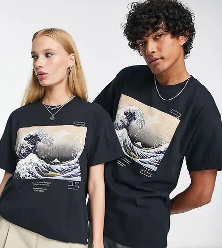 T-shirt unisexe avec imprimé Hokusai sous licence - Reclaimed Vintage - Modalova