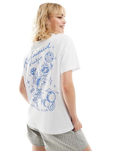 T-shirt oversize avec imprimé cocktail disco - Reclaimed Vintage - Modalova