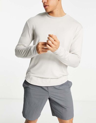 Training Dreamblend - T-shirt à manches longues - Crème - Reebok - Modalova