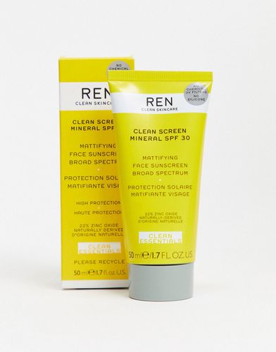 Clean Skincare - Clean Screen Mineral - Protection solaire SPF 30 - 50 ml - Ren - Modalova
