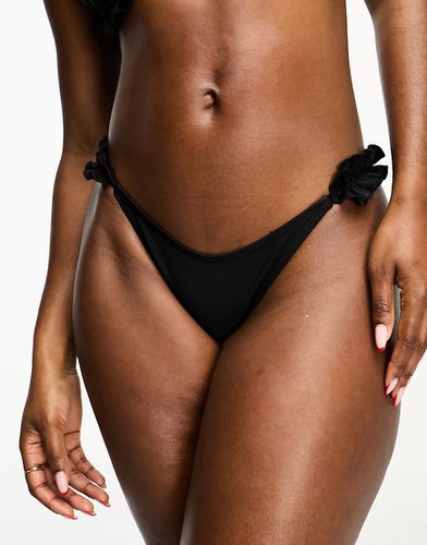 Bas de bikini noué sur le côté à volants - River Island - Modalova