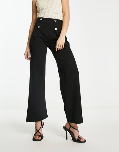 Pantalon large habillé avec boutons - River Island - Modalova