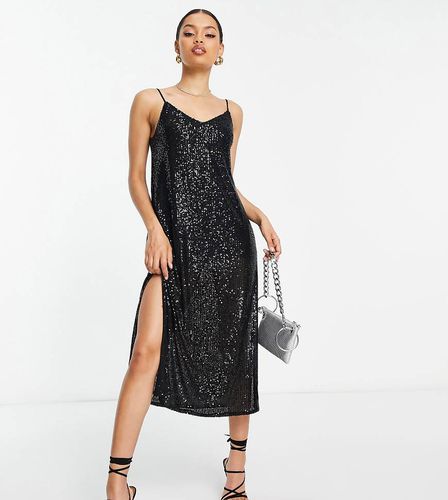 Robe nuisette longue ornée de sequins - River Island Petite - Modalova