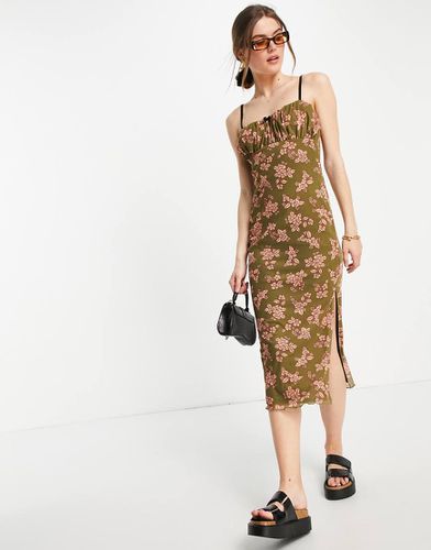 Robe mi-longue en tulle à imprimé fleuri - River Island - Modalova