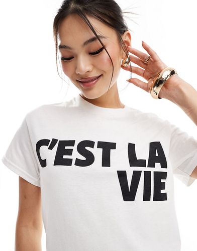 T-shirt à imprimé C'est La Vie - River Island - Modalova