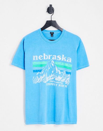 T-shirt oversize à imprimé Nebraska et canyon - clair - River Island - Modalova