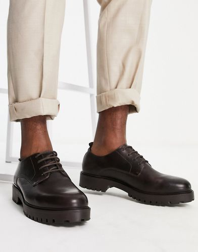 Sean - Chaussures chunky en cuir à lacets - Walk London - Modalova