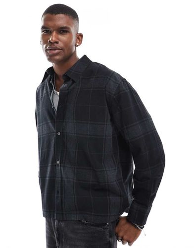 Chemise manches longues oversize en flanelle à carreaux - Weekday - Modalova